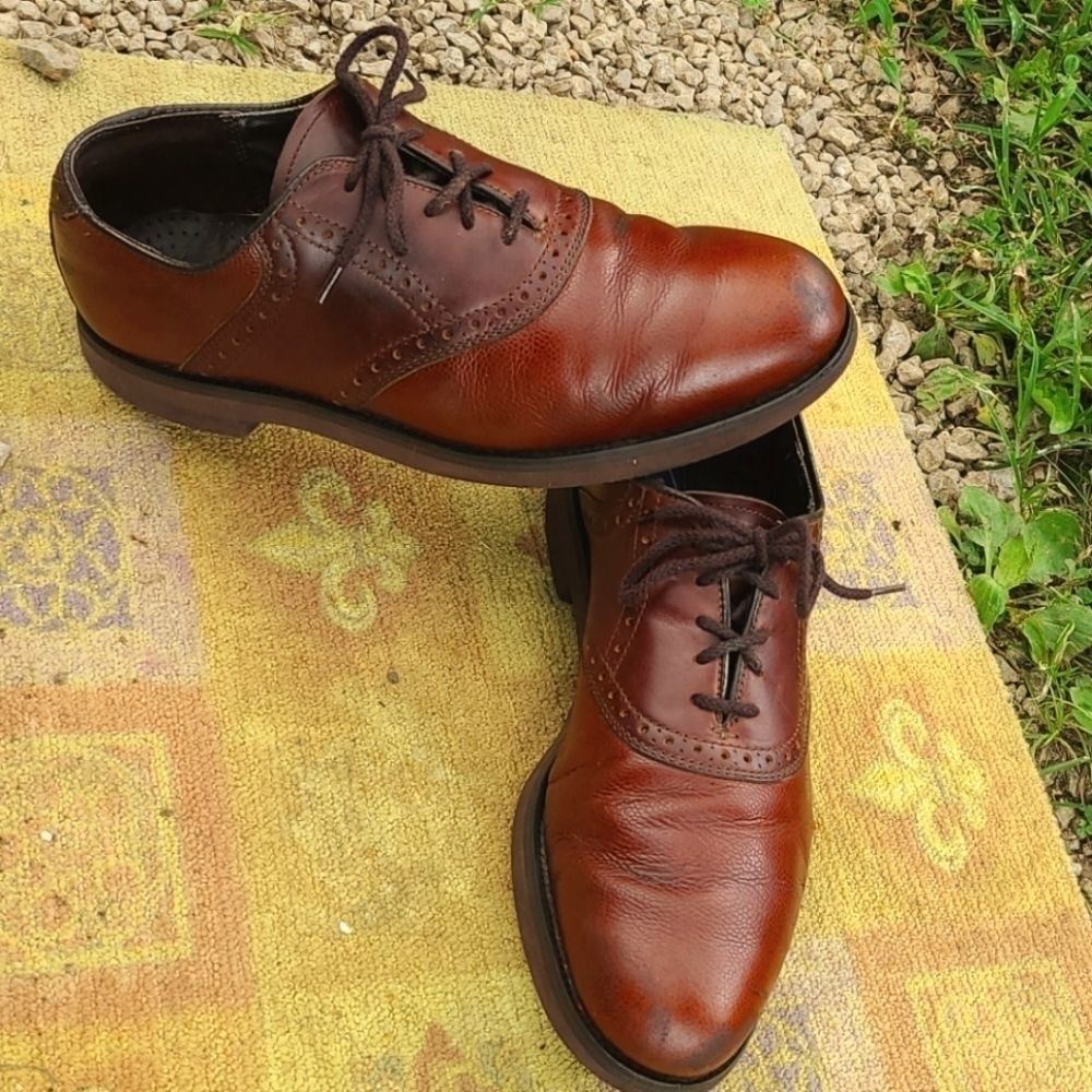 Dexter genuine leather lace up oxford loafers